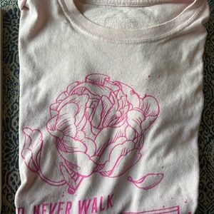 Pink Floral Graphic Tee